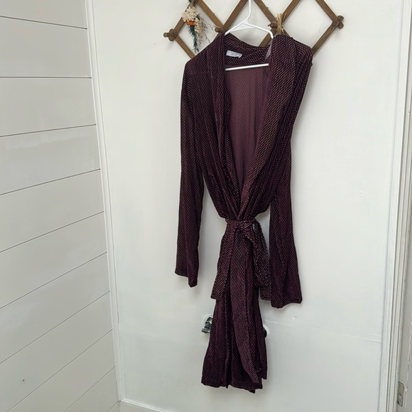 Flynn Skye Purple Tie Wrap Cardigan with Pockets - Picture 1 of 7